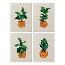 Afbeelding in Gallery-weergave laden, Punch Needle Set (4 stuks) met frames - Stedelijke Jungle 1