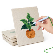 Afbeelding in Gallery-weergave laden, Punch Needle Set (4 stuks) met frames - Stedelijke Jungle 1