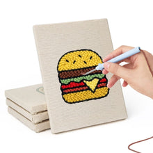 Afbeelding in Gallery-weergave laden, Punch Needle Set (4 stuks) met frames - Zoet en Streetfood