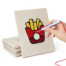 Afbeelding in Gallery-weergave laden, Punch Needle Set (4 stuks) met frames - Keuken en Snacks Set