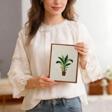 Afbeelding in Gallery-weergave laden, Punch Needle Set (4 stuks) met frames - Stedelijke Jungle 2