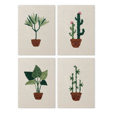 Afbeelding in Gallery-weergave laden, Punch Needle Set (4 stuks) met frames - Stedelijke Jungle 3