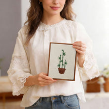 Afbeelding in Gallery-weergave laden, Punch Needle Set (4 stuks) met frames - Stedelijke Jungle 3