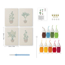 Afbeelding in Gallery-weergave laden, Punch Needle Set (4 stuks) met frames - Stedelijke Jungle 3