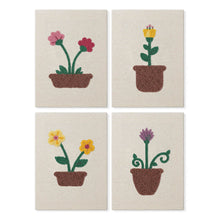 Afbeelding in Gallery-weergave laden, Punch Needle Set (4 stuks) met frames - Bloeiende Bloemen Set