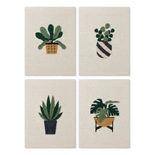 Afbeelding in Gallery-weergave laden, Punch Needle Set (4 stuks) met frames - Plantenliefhebber Set 1