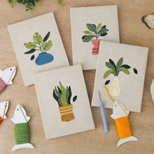 Afbeelding in Gallery-weergave laden, Punch Needle Set (4 stuks) met frames - Plantenliefhebber Set 3