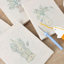 Afbeelding in Gallery-weergave laden, Punch Needle Set (4 stuks) met frames - Plantenliefhebber Set 3