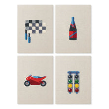 Afbeelding in Gallery-weergave laden, Punch Needle Set (4 stuks) met frames - Stedelijke Iconen 3