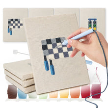Afbeelding in Gallery-weergave laden, Punch Needle Set (4 stuks) met frames - Stedelijke Iconen 3