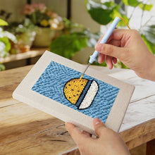 Afbeelding in Gallery-weergave laden, Punch Needle Set (4 stuks) met frames - Snacktijd 2