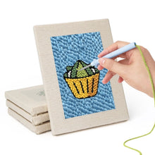 Afbeelding in Gallery-weergave laden, Punch Needle Set (4 stuks) met frames - Snacktijd 2