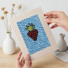 Afbeelding in Gallery-weergave laden, Punch Needle Set (4 stuks) met frames - Snacktijd 2