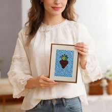 Afbeelding in Gallery-weergave laden, Punch Needle Set (4 stuks) met frames - Snacktijd 2