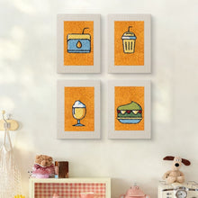 Afbeelding in Gallery-weergave laden, Punch Needle Set (4 stuks) met frames - Drankjes en Hapjes