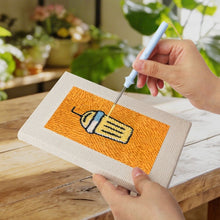 Afbeelding in Gallery-weergave laden, Punch Needle Set (4 stuks) met frames - Drankjes en Hapjes