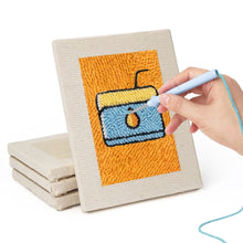 Afbeelding in Gallery-weergave laden, Punch Needle Set (4 stuks) met frames - Drankjes en Hapjes
