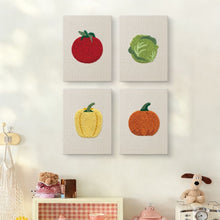Afbeelding in Gallery-weergave laden, Punch Needle Set (4 stuks) met frames - Verse Groenten Collectie