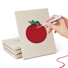 Afbeelding in Gallery-weergave laden, Punch Needle Set (4 stuks) met frames - Verse Groenten Collectie