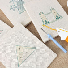 Afbeelding in Gallery-weergave laden, Punch Needle Set (4 stuks) met frames - Wereld Monumenten Set