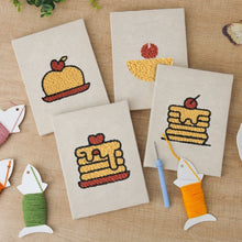 Afbeelding in Gallery-weergave laden, Punch Needle Set (4 stuks) met frames - Dessertliefhebber 2