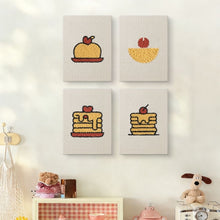 Afbeelding in Gallery-weergave laden, Punch Needle Set (4 stuks) met frames - Dessertliefhebber 2