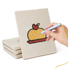 Afbeelding in Gallery-weergave laden, Punch Needle Set (4 stuks) met frames - Dessertliefhebber 2