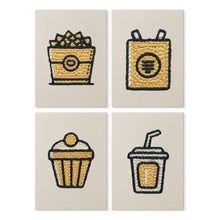 Afbeelding in Gallery-weergave laden, Punch Needle Set (4 stuks) met frames - Dagelijkse Snacks
