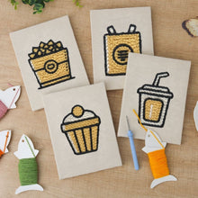 Afbeelding in Gallery-weergave laden, Punch Needle Set (4 stuks) met frames - Dagelijkse Snacks