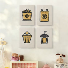 Afbeelding in Gallery-weergave laden, Punch Needle Set (4 stuks) met frames - Dagelijkse Snacks