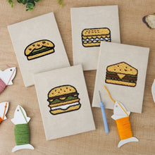 Afbeelding in Gallery-weergave laden, Punch Needle Set (4 stuks) met frames - Foodie Plezier Collectie