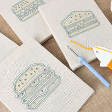 Afbeelding in Gallery-weergave laden, Punch Needle Set (4 stuks) met frames - Foodie Plezier Collectie
