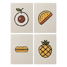 Afbeelding in Gallery-weergave laden, Punch Needle Set (4 stuks) met frames - Tropische Snack Mix