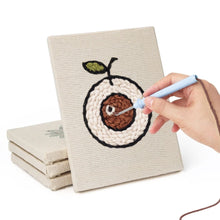 Afbeelding in Gallery-weergave laden, Punch Needle Set (4 stuks) met frames - Tropische Snack Mix