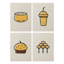 Afbeelding in Gallery-weergave laden, Punch Needle Set (4 stuks) met frames - Bakkerij Lekkernijen