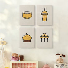Afbeelding in Gallery-weergave laden, Punch Needle Set (4 stuks) met frames - Bakkerij Lekkernijen