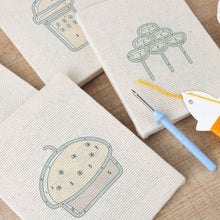 Afbeelding in Gallery-weergave laden, Punch Needle Set (4 stuks) met frames - Bakkerij Lekkernijen