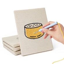 Afbeelding in Gallery-weergave laden, Punch Needle Set (4 stuks) met frames - Bakkerij Lekkernijen