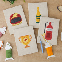 Afbeelding in Gallery-weergave laden, Punch Needle Set (4 stuks) met frames - Kampioensgeest