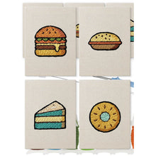 Afbeelding in Gallery-weergave laden, Punch Needle Set (4 stuks) met frames - Streetfood 1