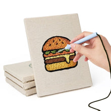 Afbeelding in Gallery-weergave laden, Punch Needle Set (4 stuks) met frames - Streetfood 1