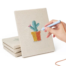 Afbeelding in Gallery-weergave laden, Punch Needle Set (4 stuks) met frames - Mini Binnen Tuin 1