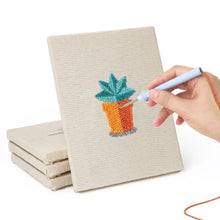 Afbeelding in Gallery-weergave laden, Punch Needle Set (4 stuks) met frames - Mini Binnen Tuin 2
