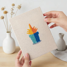 Afbeelding in Gallery-weergave laden, Punch Needle Set (4 stuks) met frames - Mini Binnen Tuin 2
