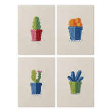 Afbeelding in Gallery-weergave laden, Punch Needle Set (4 stuks) met frames - Blije Planten 2