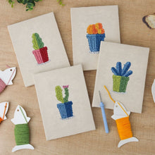 Afbeelding in Gallery-weergave laden, Punch Needle Set (4 stuks) met frames - Blije Planten 2