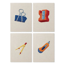 Afbeelding in Gallery-weergave laden, Punch Needle Set (4 stuks) met frames - Bureau Accessoires Collectie