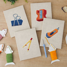 Afbeelding in Gallery-weergave laden, Punch Needle Set (4 stuks) met frames - Bureau Accessoires Collectie