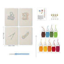 Afbeelding in Gallery-weergave laden, Punch Needle Set (4 stuks) met frames - Bureau Accessoires Collectie