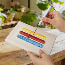 Afbeelding in Gallery-weergave laden, Punch Needle Set (4 stuks) met frames - Minimalistische Bureau Iconen